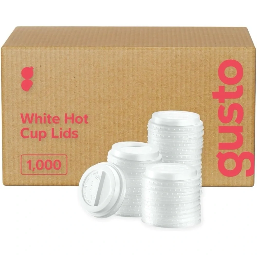 Gusto Disposable Plastic Lids 1000 Count